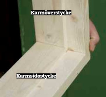 Bygga dörrkarm till gammal dörr Bygga dörrkarm till gammal dörr